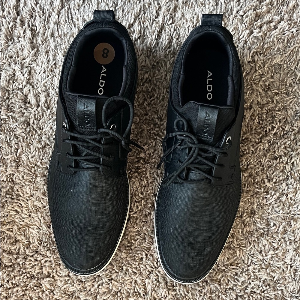 Aldo Men's Textured Black Sneakers